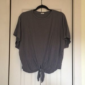 SUPER SOFT tie front T-shirt